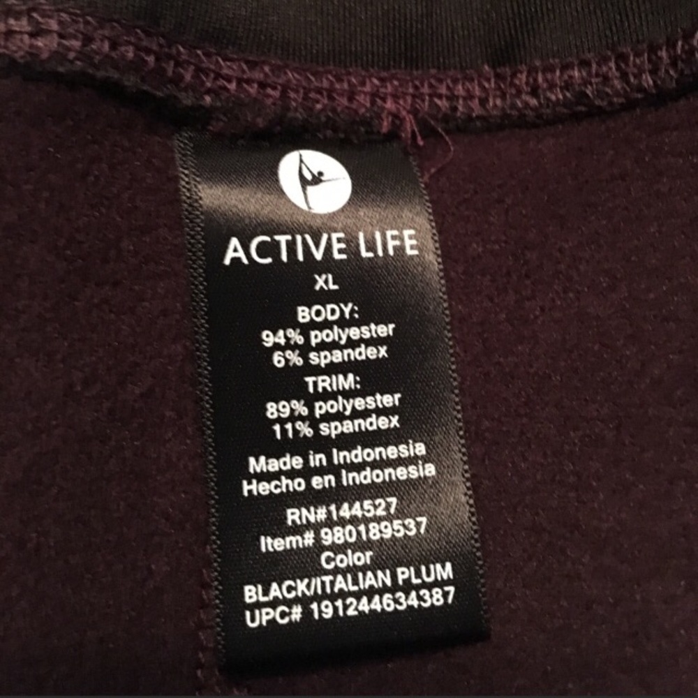 Active Life Fleece Lined Leggings, NWT - Picture 4 of 8